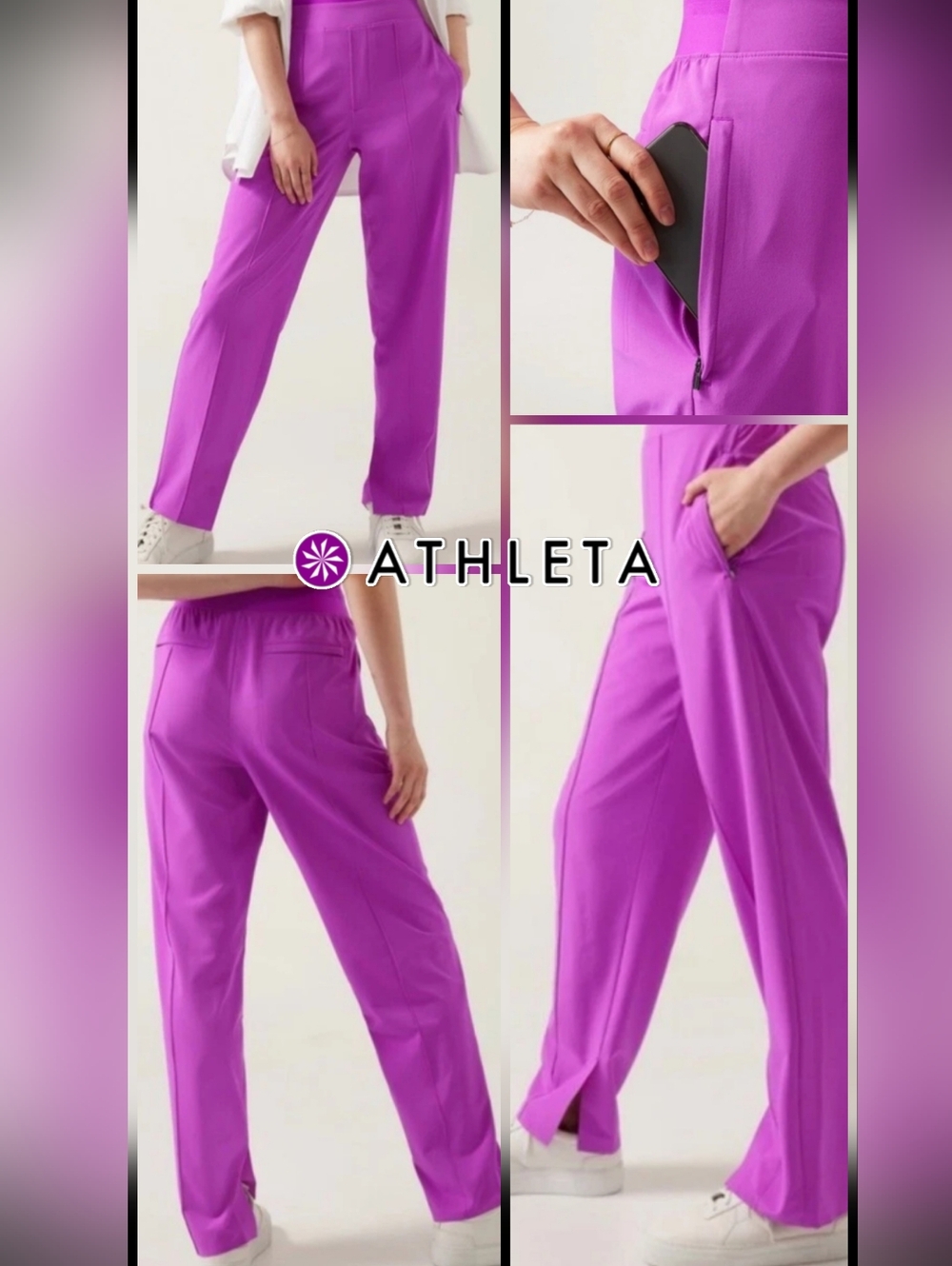 Athleta Women's Brooklyn Heights Vienna Slim Pants In Jazzy Purple